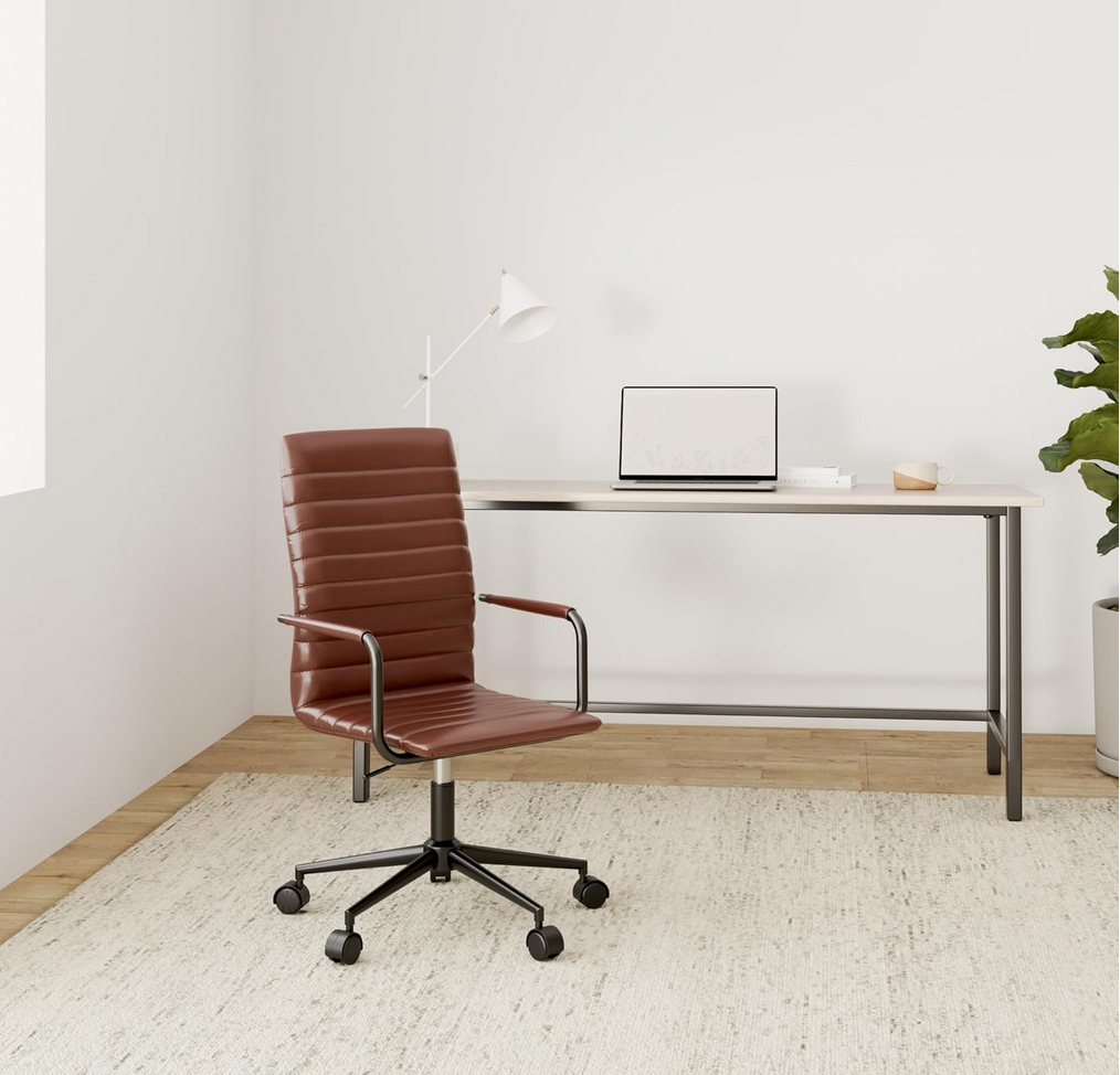 Chaise de bureau en cuir